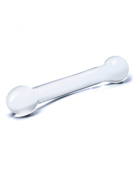 Прозрачный стеклянный фаллос для стимуляции точки G - 17 см. - Glas