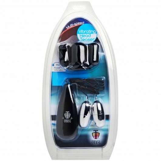 Черная стимулирующая насадка для головки полового члена Multi Speed Vibrating Penis Head Teaser - XR Brands - в Комсомольске-на-Амуре купить с доставкой