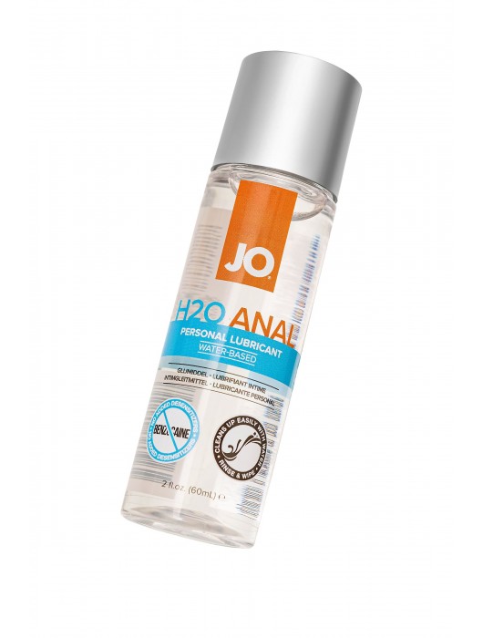 Анальный лубрикант на водной основе JO Anal H2O - 60 мл. - System JO - купить с доставкой в Комсомольске-на-Амуре
