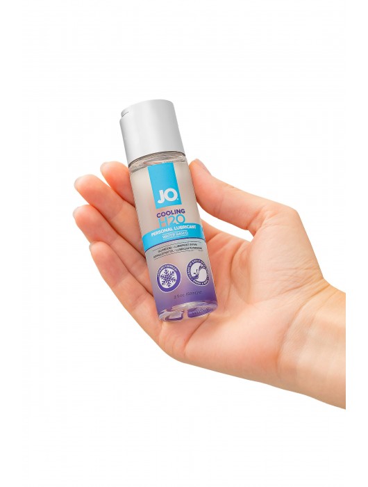 Охлаждающий лубрикант на водной основе JO Personal Lubricant H2O COOLING - 60 мл. - System JO - купить с доставкой в Комсомольске-на-Амуре
