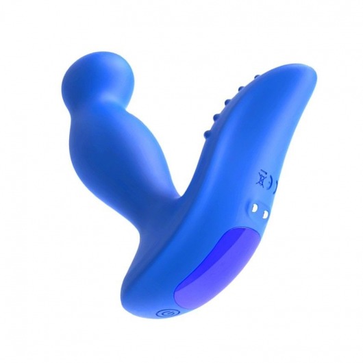 Синий вибромассажер простаты 3,5’’ Remote Control P-spot Massager - 12,5 см. - Erokay - в Комсомольске-на-Амуре купить с доставкой