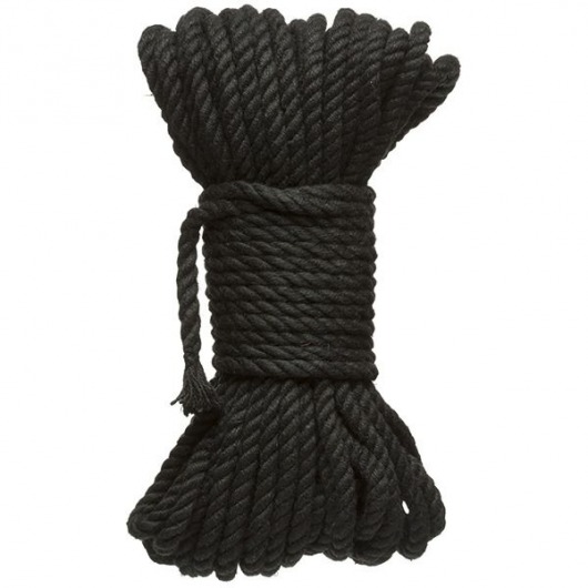 Черная верёвка для связывания и фиксации Bind Tie - 15,24 м. - Doc Johnson - купить с доставкой в Комсомольске-на-Амуре