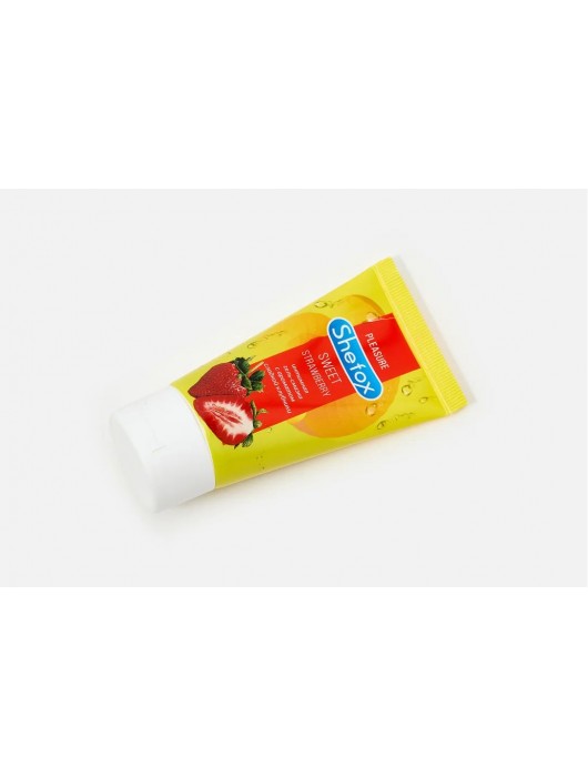 Интимная гель-смазка Shefox «Сладкая клубника» - 50 мл. - Shefox - купить с доставкой в Комсомольске-на-Амуре