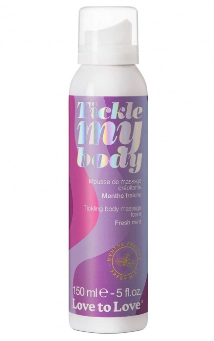 Массажная хрустящая пенка Tickle My Body Fresh Mint с ароматом мяты - 150 мл. - Love to Love - купить с доставкой в Комсомольске-на-Амуре