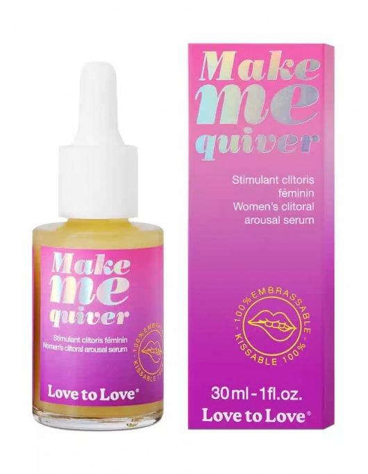 Возбуждающие капли для клитора Make Me Quiver - 30 мл. - Love to Love - купить с доставкой в Комсомольске-на-Амуре