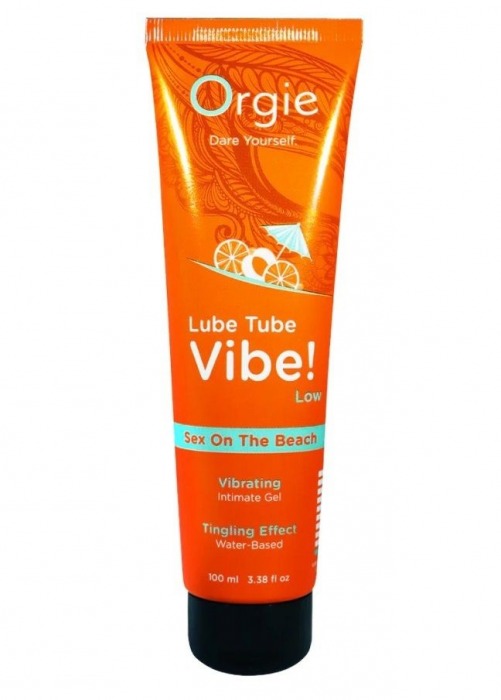 Гель с эффектом вибрации Lube Tube Vibe Low Sex On The Beach - 100 мл. - ORGIE - купить с доставкой в Комсомольске-на-Амуре