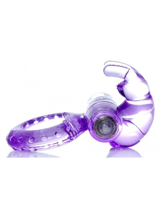 Сиреневое эрекционное виброкольцо с клиторальным зайчиком - Boys of Toys - в Комсомольске-на-Амуре купить с доставкой