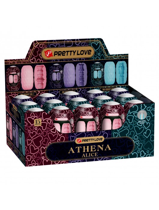 Набор из 15 мастурбаторов Athena Alice - Baile - в Комсомольске-на-Амуре купить с доставкой