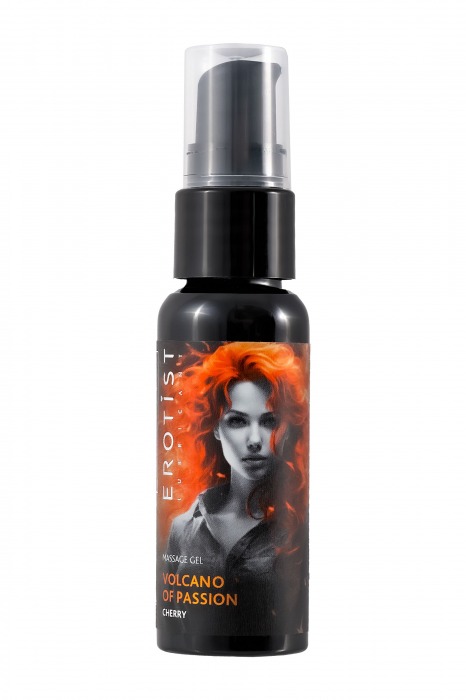 Гель с эффектом вибрации Volcano Of Passion со вкусом вишни - 25 мл. - Erotist Lubricants - купить с доставкой в Комсомольске-на-Амуре