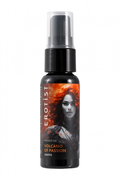 Гель с эффектом вибрации Volcano Of Passion со вкусом винограда - 25 мл. - Erotist Lubricants - купить с доставкой в Комсомольске-на-Амуре