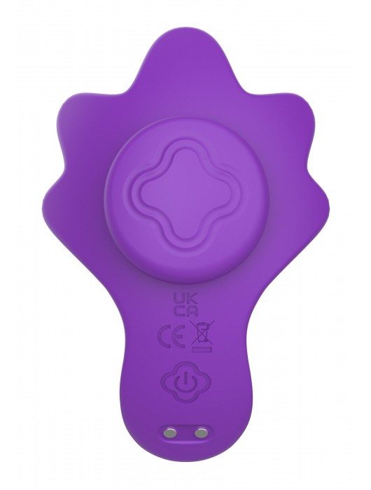 Фиолетовый вибратор в трусики с магнитным держателем - Secwell