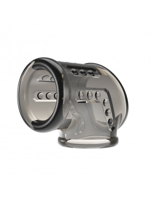 Дымчатая насадка на пенис и мошонку - Baile - в Комсомольске-на-Амуре купить с доставкой