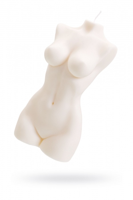 Белая интерьерная свеча в форме женского торса - 850 гр. - Pecado - купить с доставкой в Комсомольске-на-Амуре