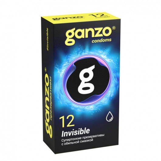 Супертонкие презервативы Ganzo Invisible - 12 шт. - Ganzo - купить с доставкой в Комсомольске-на-Амуре