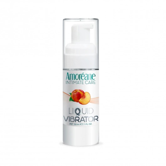 Жидкий вибратор со вкусом персика Amoreane Peach - 30 мл. - Amoreane - купить с доставкой в Комсомольске-на-Амуре