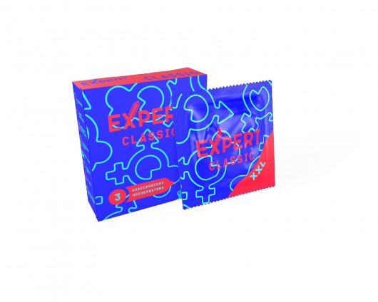Презервативы увеличенного размера Expert Classic XXL - 3 шт. - Expert - купить с доставкой в Комсомольске-на-Амуре