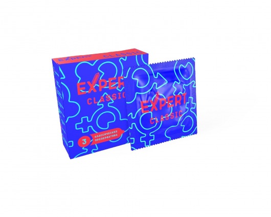 Классические презервативы Expert Classic - 3 шт. - Expert - купить с доставкой в Комсомольске-на-Амуре