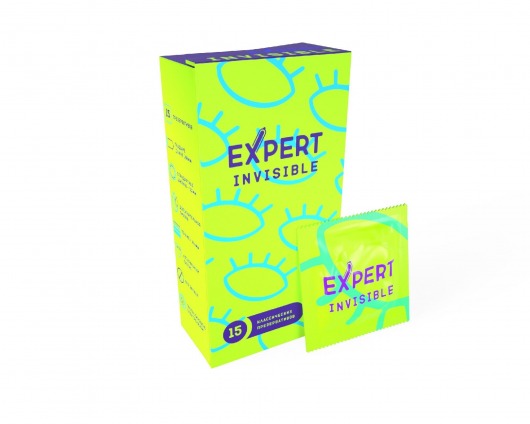 Ультратонкие презервативы Expert Invisible - 15 шт. - Expert - купить с доставкой в Комсомольске-на-Амуре