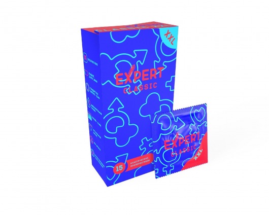 Презервативы увеличенного размера Expert Classic XXL - 15 шт. - Expert - купить с доставкой в Комсомольске-на-Амуре