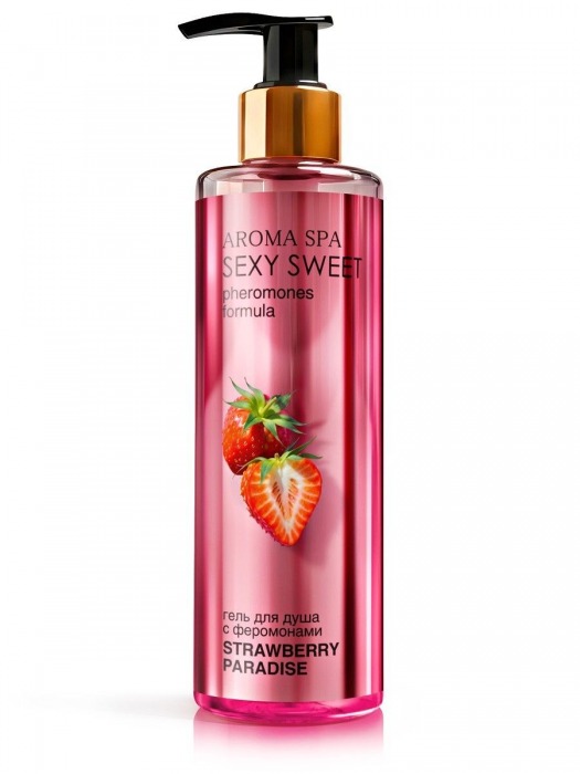 Гель для душа с феромонами и ароматом клубники Strawberry Paradise - 200 мл. -  - Магазин феромонов в Комсомольске-на-Амуре