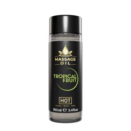 Массажное масло c ароматом тропических фруктов Massage Oil - 100 мл. - HOT - купить с доставкой в Комсомольске-на-Амуре