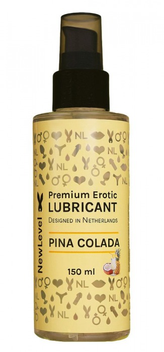 Ароматизированный лубрикант на водной основе NewLevel Pina Colada - 150 мл. - NewLevel - купить с доставкой в Комсомольске-на-Амуре