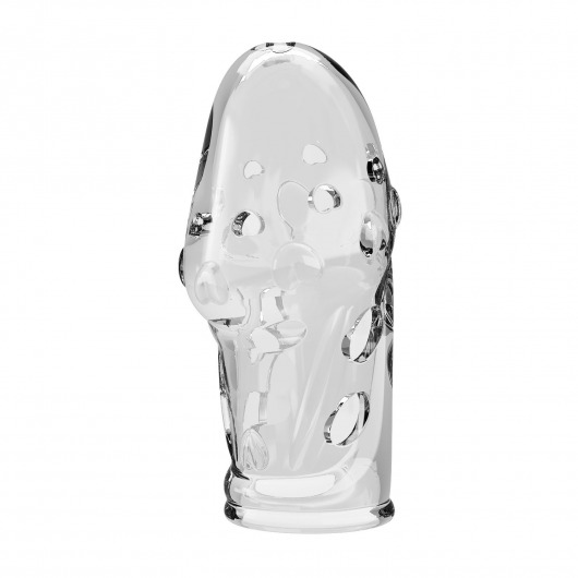 Прозрачная насадка на пенис Booker - 8 см. - Baile - в Комсомольске-на-Амуре купить с доставкой
