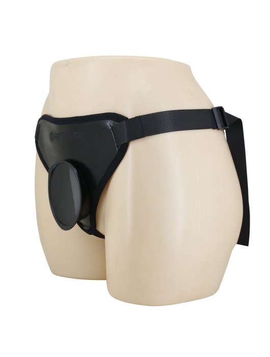 Черные трусики харнесс с платформой Caludio I - Baile - купить с доставкой в Комсомольске-на-Амуре