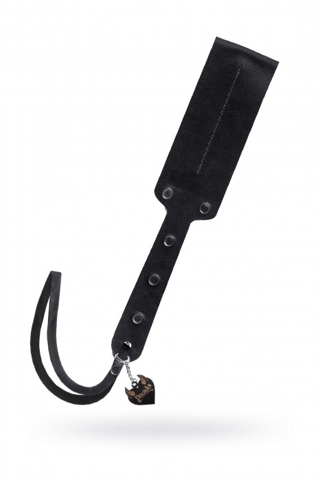 Черный кожаный пэддл - 32 см. - Pecado - купить с доставкой в Комсомольске-на-Амуре