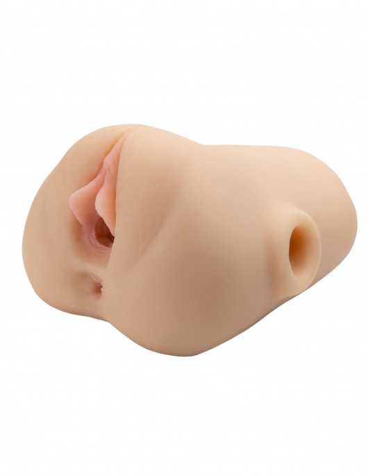 Телесный мастурбатор с вибрацией Double Pounder Vibrating Squeeze Stroker - Pipedream - в Комсомольске-на-Амуре купить с доставкой