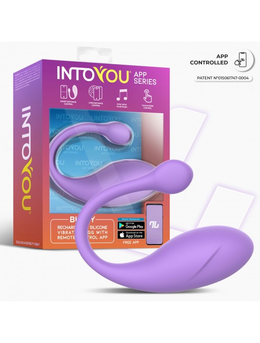 Сиреневое интерактивное виброяйцо Bulby - Intoyou