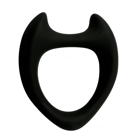 Черное эрекционное кольцо с рожками Wooomy Toro M - Adrien Lastic - в Комсомольске-на-Амуре купить с доставкой