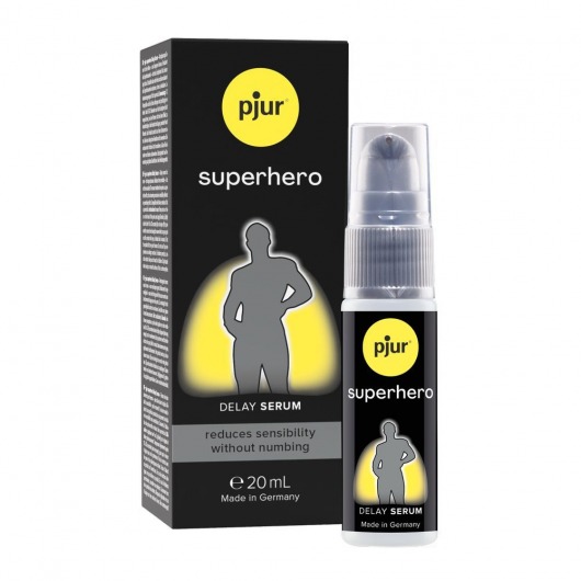 Пролонгатор-сыворотка pjur Superhero Delay Serum - 20 мл. - Pjur - купить с доставкой в Комсомольске-на-Амуре