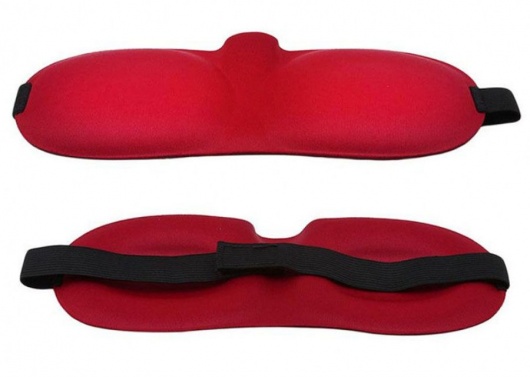 Красная глухая маска на резинке - Sitabella - купить с доставкой в Комсомольске-на-Амуре