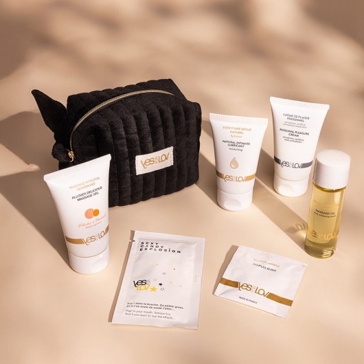 Набор YESforLOV La Trousse Enchantée в черной косметичке - YESforLOV - купить с доставкой в Комсомольске-на-Амуре