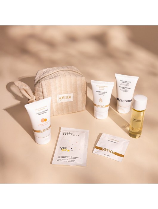 Набор YESforLOV La Trousse Enchantée в бежевой косметичке - YESforLOV - купить с доставкой в Комсомольске-на-Амуре