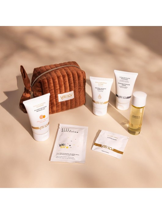 Набор YESforLOV La Trousse Enchantée в коричневой косметичке - YESforLOV - купить с доставкой в Комсомольске-на-Амуре