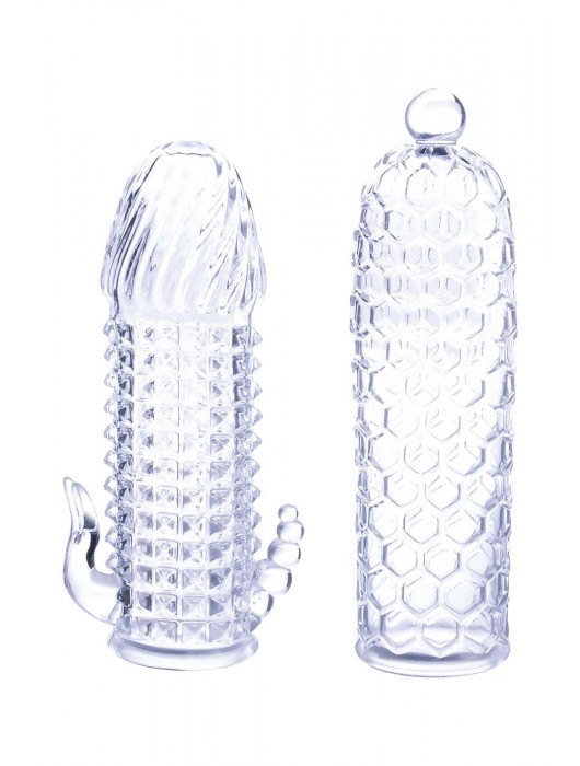 Набор из 2 прозрачных насадок на член Seductive Tickler Sleeves Set - NMC - в Комсомольске-на-Амуре купить с доставкой