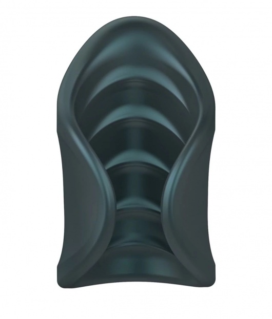 Серый сквозной мастурбатор с вибрацией Manwan Starter - Manwan - в Комсомольске-на-Амуре купить с доставкой