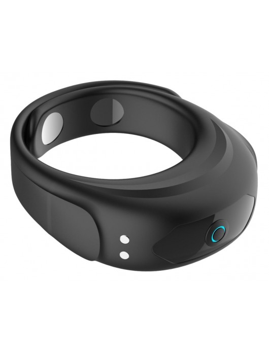 Черное эрекционное виброкольцо на ремешках - Boys of Toys - в Комсомольске-на-Амуре купить с доставкой