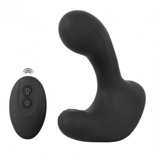 Черная анальная вибропробка с функцией расширения RC Butt Plug with 3 functions - Orion - в Комсомольске-на-Амуре купить с доставкой