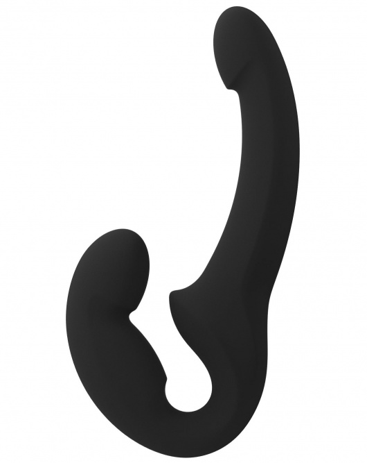 Черный безремневой страпон Share Lite - Fun Factory - купить с доставкой в Комсомольске-на-Амуре