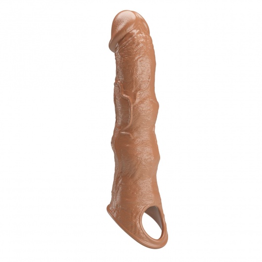 Карамельный фаллоудлинитель с 3 вставками - 28 см. - Baile - в Комсомольске-на-Амуре купить с доставкой