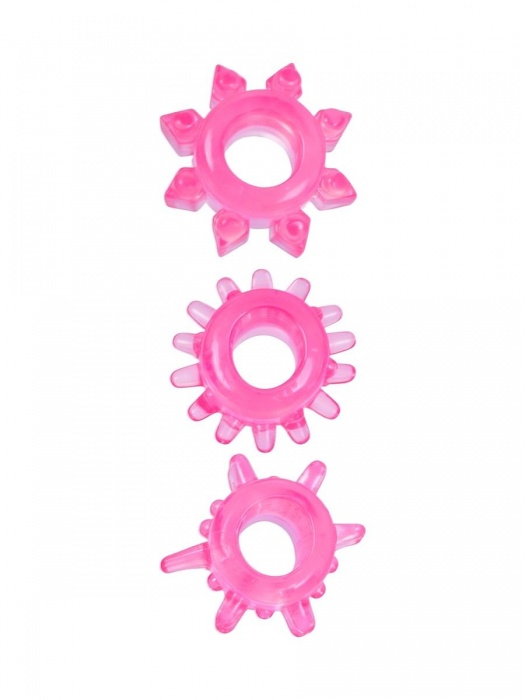 Комплект из трех розовых эрекционных колец - Erowoman-Eroman - в Комсомольске-на-Амуре купить с доставкой