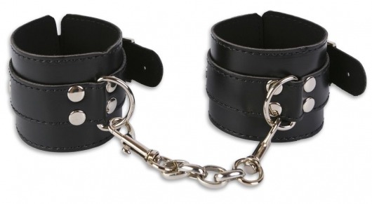 Манжеты с ремешками и карабинами для сцепки - Пикантные штучки - купить с доставкой в Комсомольске-на-Амуре