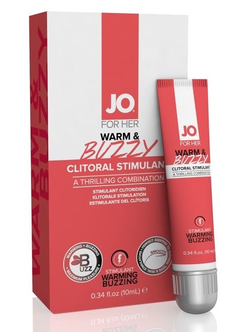 Клиторальный крем JO WARM   BUZZY CLITORAL GEL - 10 мл. - System JO - купить с доставкой в Комсомольске-на-Амуре