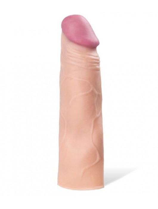 Реалистичная насадка с ярко выраженной головкой - 16,5 см. - A-toys - в Комсомольске-на-Амуре купить с доставкой