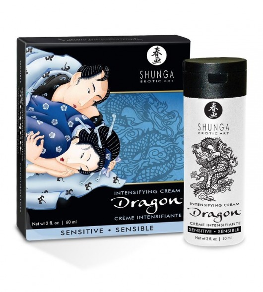 Интимный мужской крем SHUNGA DRAGON SENSITIVE - 60 мл. - Shunga - купить с доставкой в Комсомольске-на-Амуре