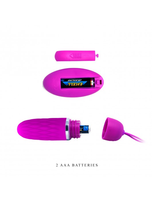 Лиловое виброяичко Dawn с дистанционным управлением - 8,8 см. - Baile