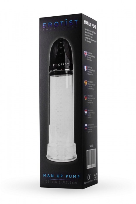 Автоматическая вакуумная помпа Man up pump - Erotist Adult Toys - в Комсомольске-на-Амуре купить с доставкой